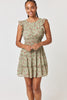 Olive Multi Smocked Waist Dress - Trixxi Clothing