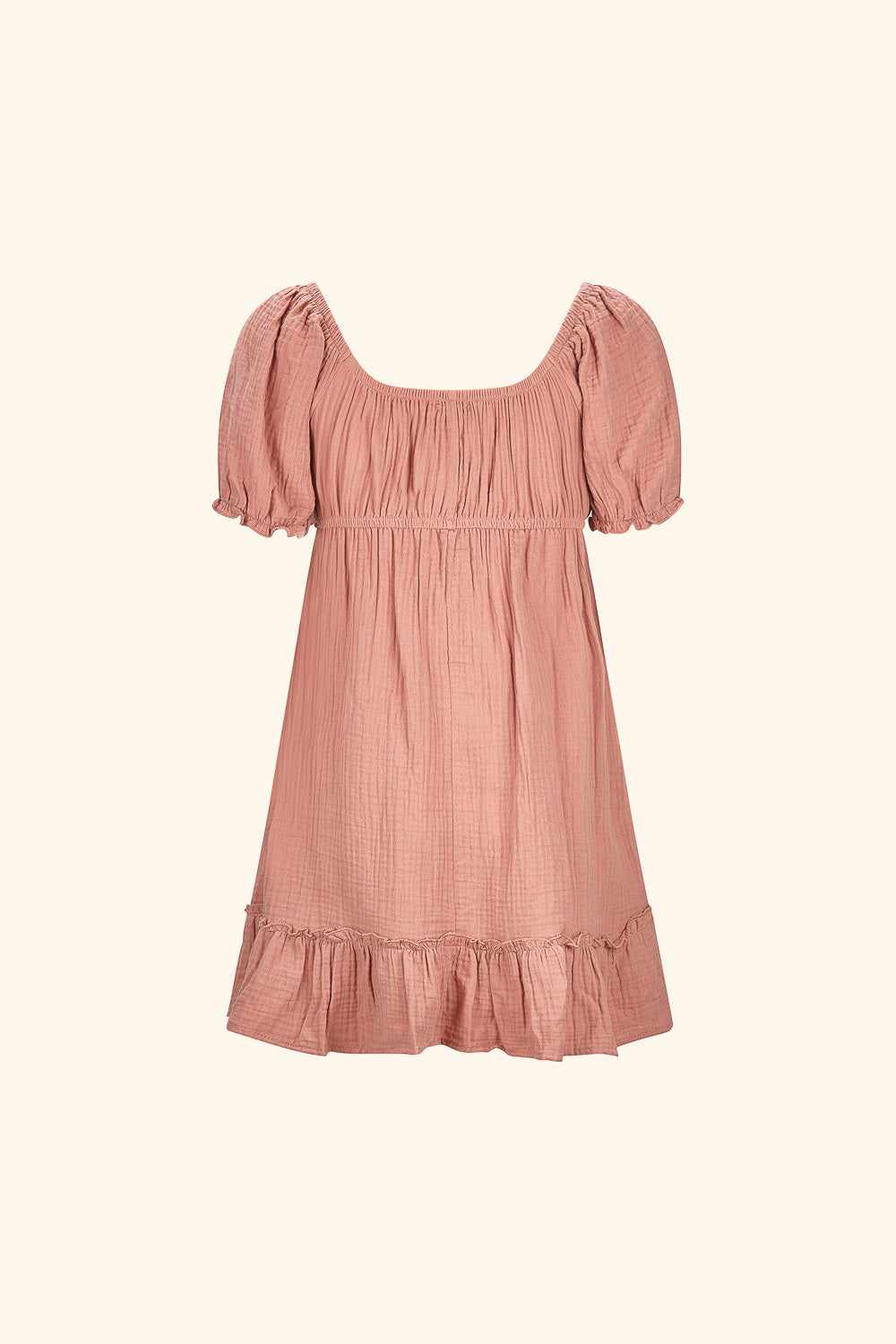 Terracotta Cotton Babydoll Dress Trixxi Clothing
