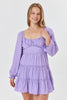 Lavender Long Sleeve Emma Dress - Trixxi Clothing