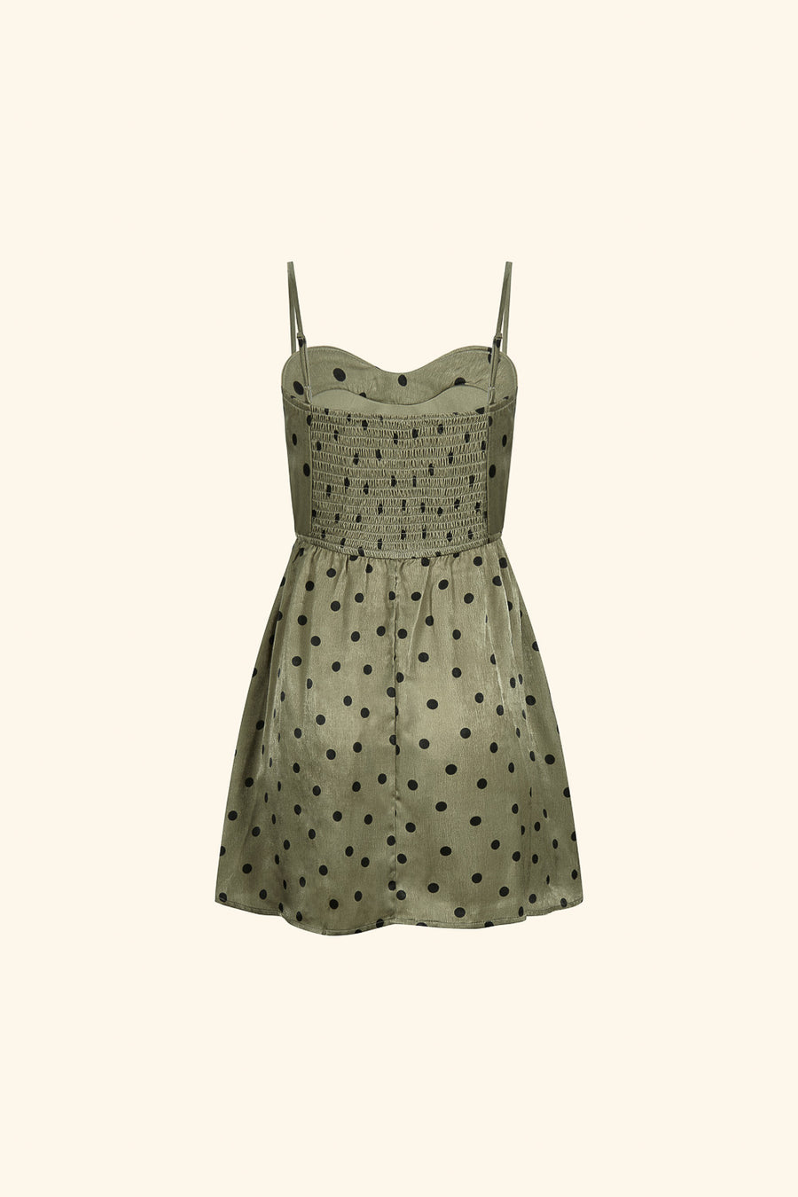 Olive Polka Dot Dress
