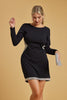 Black Long Sleeve Cut Out Dress - Trixxi Clothing