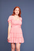 Pink Tiered Dress - Trixxi Clothing