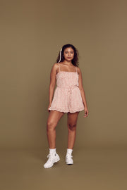 Pink Floral Romper - Trixxi Clothing
