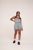 Chambray Floral Romper - Trixxi Clothing