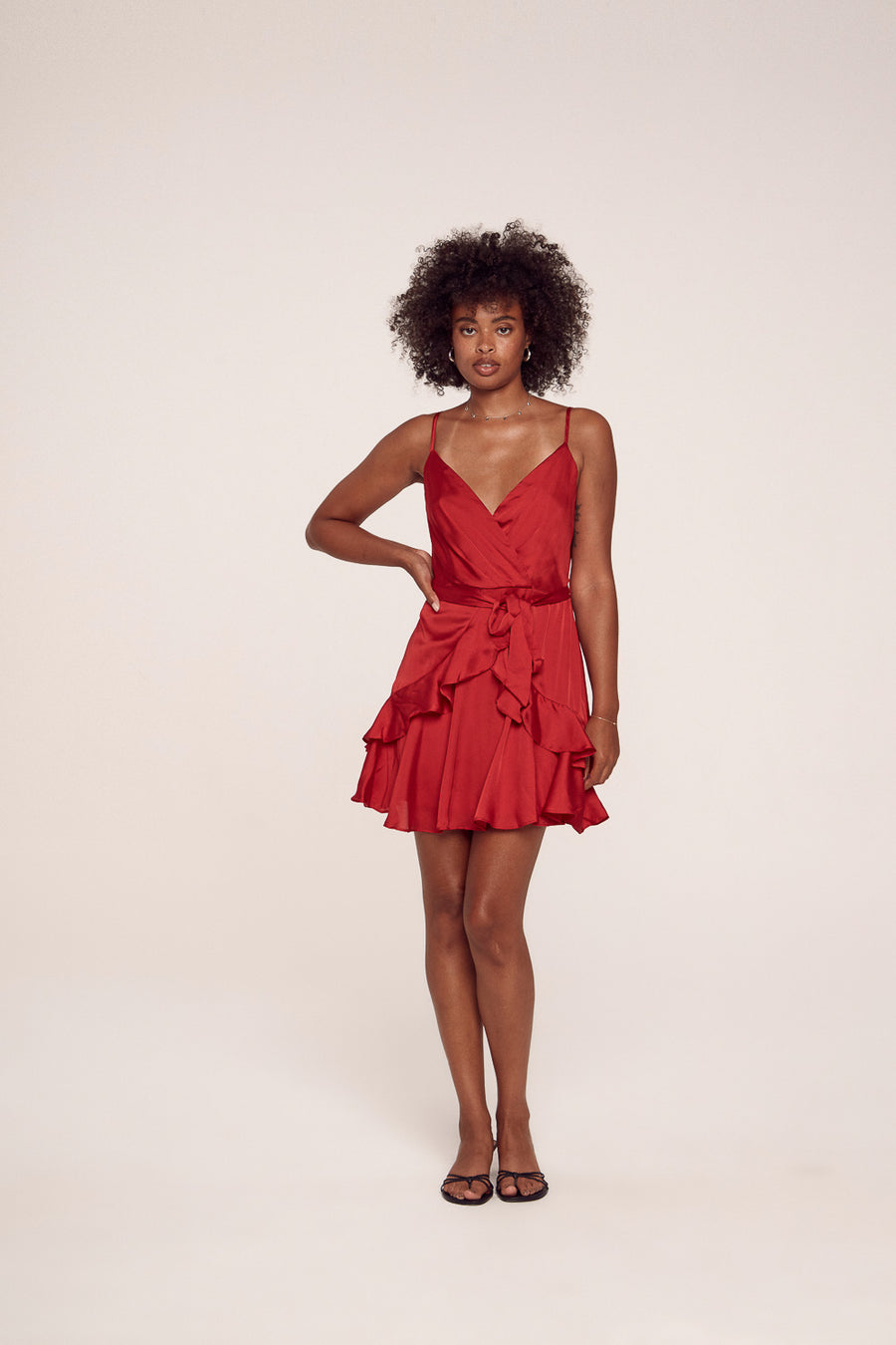 Red Strappy Mini Dress