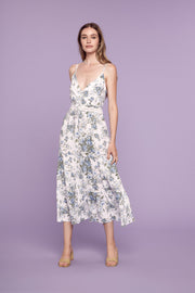 Blue Rose Midi Dress - Trixxi Clothing