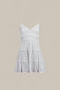 Tiered Woven Dress White - Trixxi Clothing