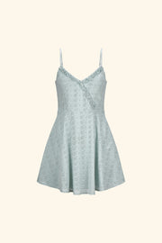 Mint Ruffle Eyelet Dress - Trixxi Clothing