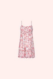 Pink Floral Smocked Dress - Trixxi Clothing
