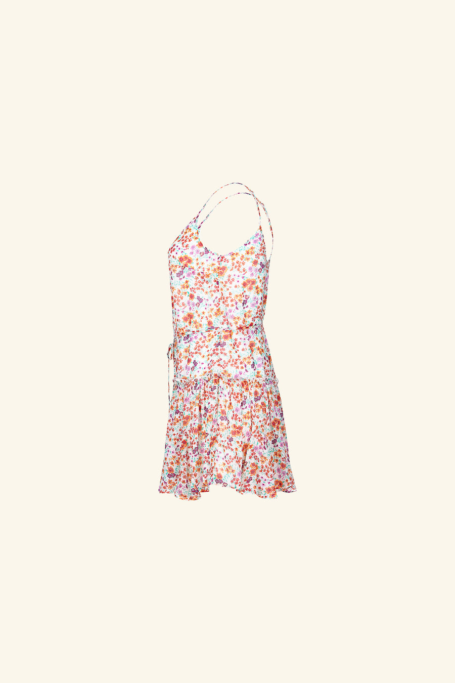 Multi Floral Strappy Dress - Trixxi Clothing