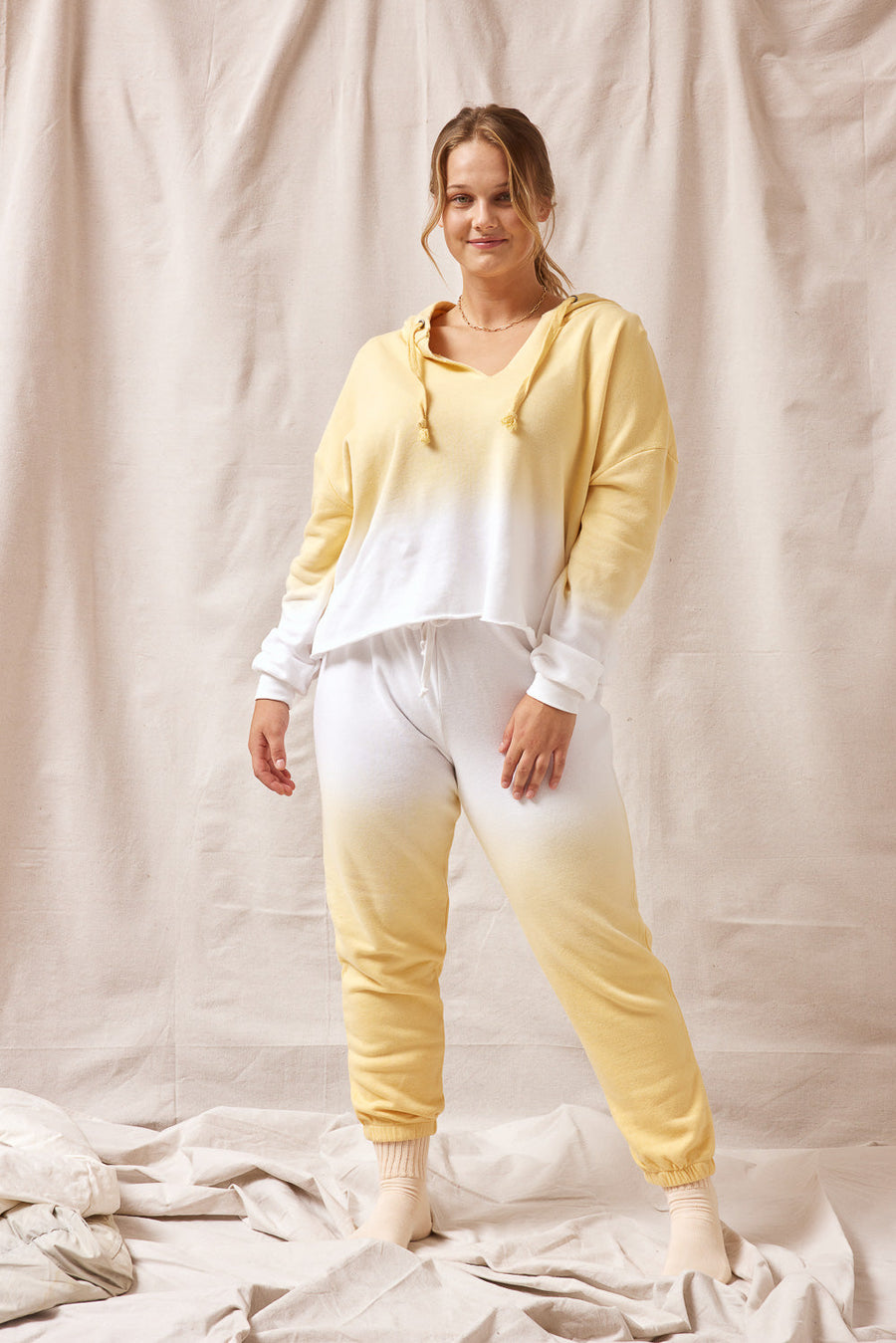 Yellow Ombre Jogger - Trixxi Clothing