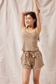 Leopard Print Lounge Shorts - Trixxi Clothing