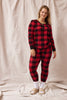 Red and Black Sleepwear Top - Trixxi Clothing