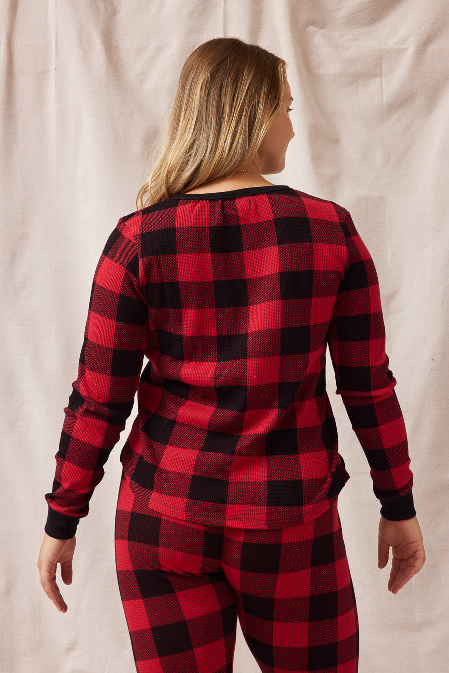 Red and Black Sleepwear Top - Trixxi Clothing
