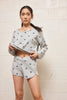 Grey Black Star Short - Trixxi Clothing