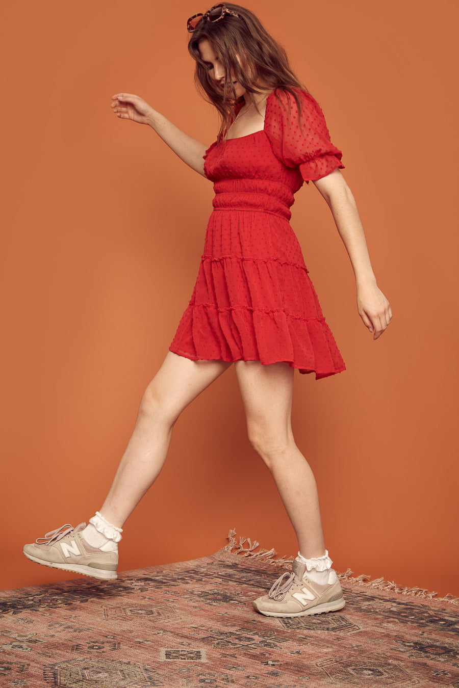 Red Dot Dress - Trixxi Clothing