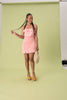 Blush Floral Strappy Dress - Trixxi Clothing