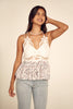 Ivory Floral Lace Top - Trixxi Clothing
