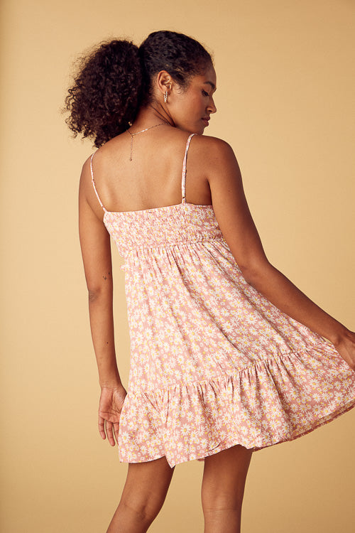 Floral Babydoll Dress - Trixxi Clothing