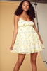Lemon Print Baby Doll Dress - Trixxi Clothing