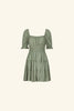 Short Tiered Green Dress - Trixxi Clothing