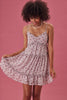 Lilac Floral Ruffle Tier Dress - Trixxi Clothing