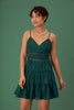 Green Woven Floral Dress - Trixxi Clothing